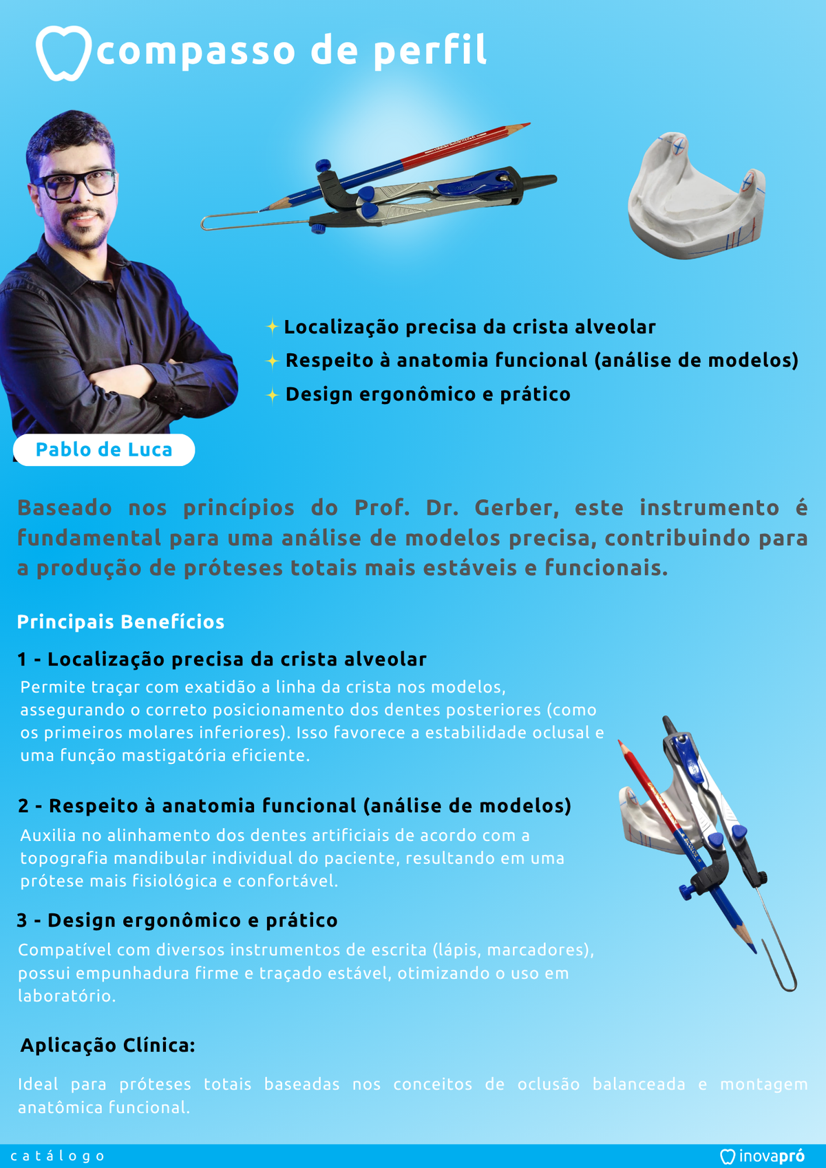 Compasso de Perfil sem Lápis