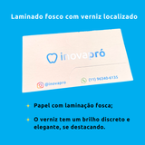 Trans Card Laminado Fosco com Verniz Localizado 300g